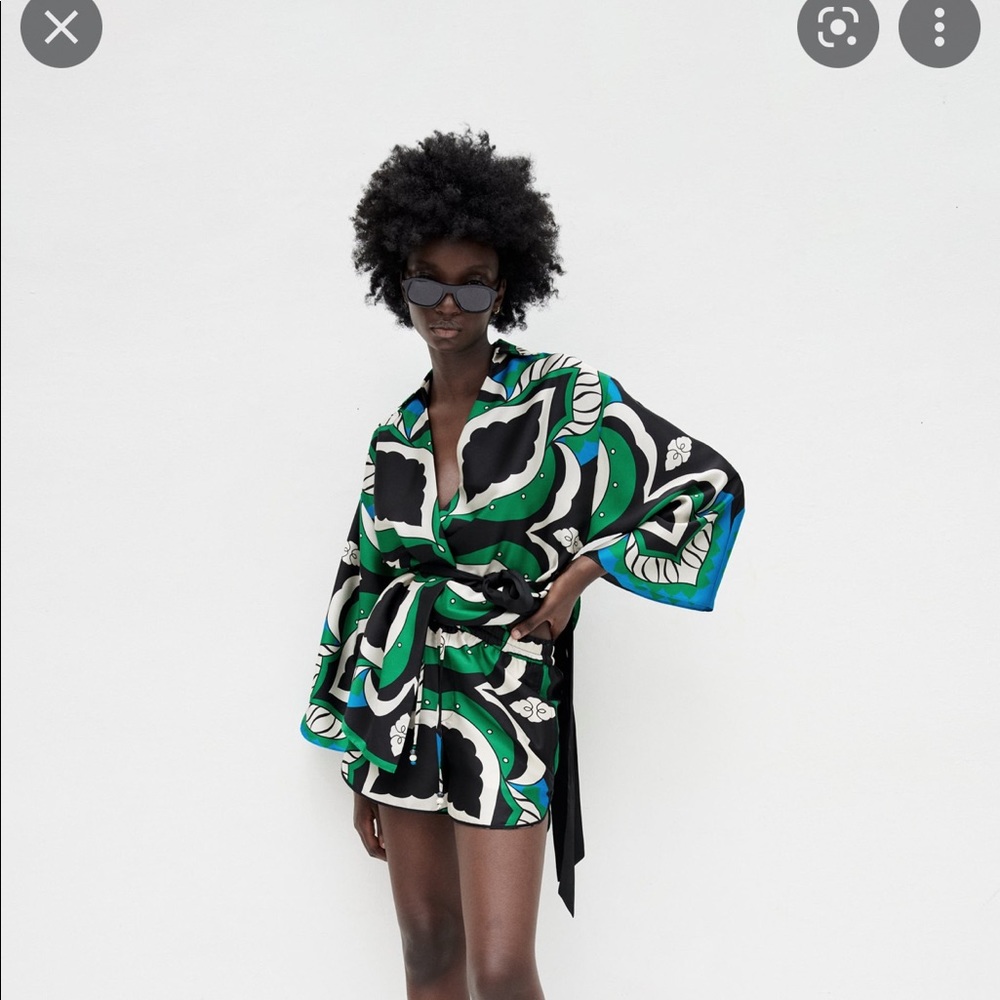 Zara printed top